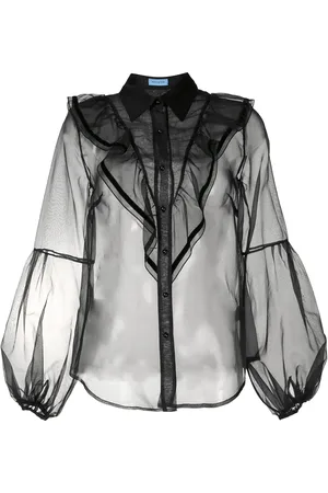 Macgraw Love Bird sheer blouse