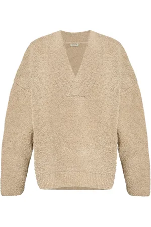 FEAR OF GOD Logo-appliqué V-neck sweater