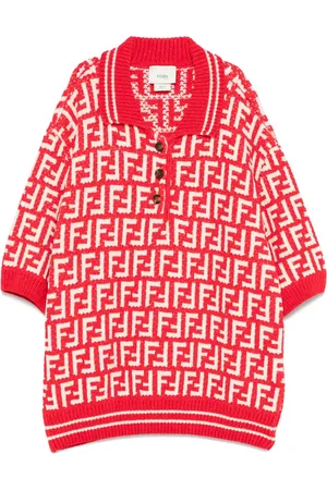 Fendi FF-jacquard polo shirt
