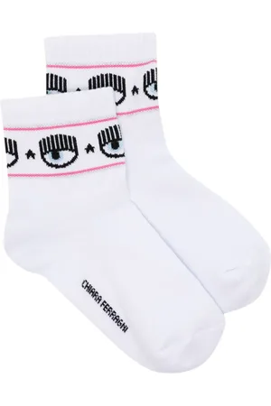 Chiara Ferragni Eyelike-motif intarsia-knit socks