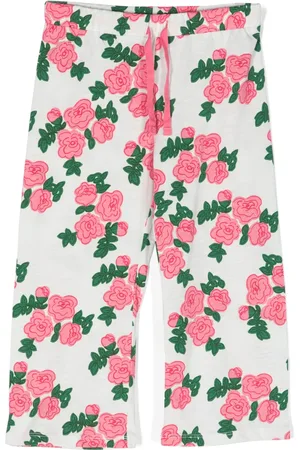 Mini Rodini Floral-print cotton trousers