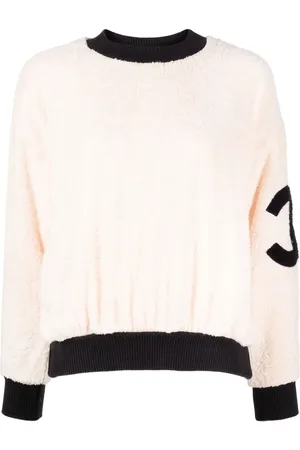 CHANEL 1990-2000s CC crew-neck fleece sweatshirt