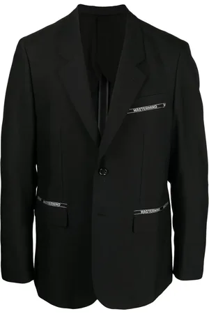 MASTERMIND Logo-patch single-breasted blazer