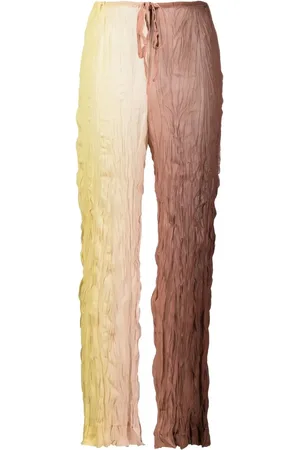 ERIKA CAVALLINI Ruched ombré-effect trousers
