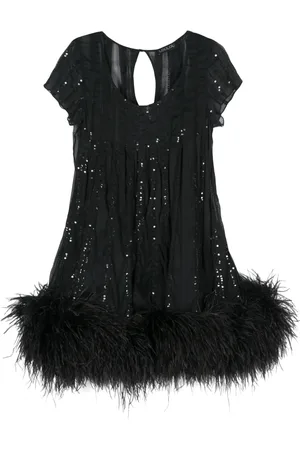 LOULOU Sequin-embellished midi dress