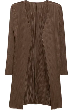 PLEATS PLEASE ISSEY MIYAKE Pleated long jacket