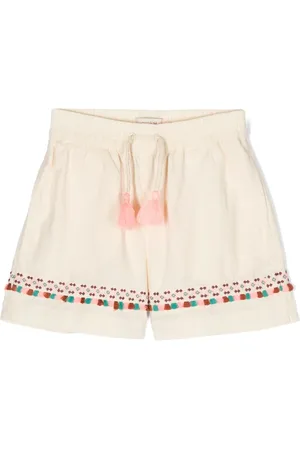 Scotch&Soda Tassel-detail seersucker shorts
