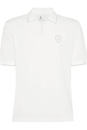 Brunello Cucinelli Cotton logo-tennis polo shirt