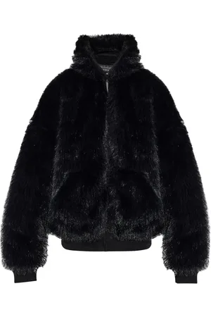 Balenciaga Faux-fur ski jacket