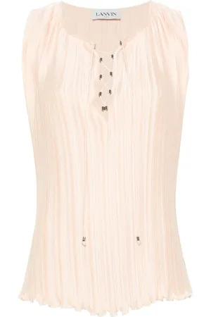 Lanvin Drawstring plissé blouse