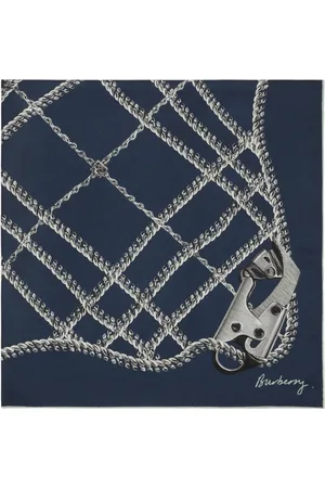 Burberry Chain check silk scarf