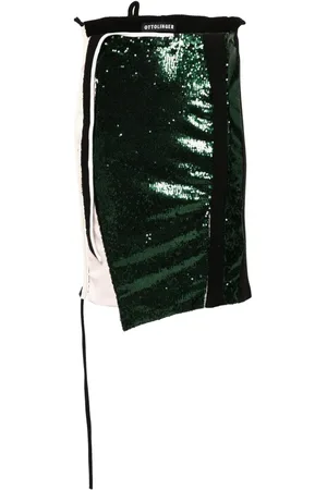OTTOLINGER Sequin-panels asymmetric skirt