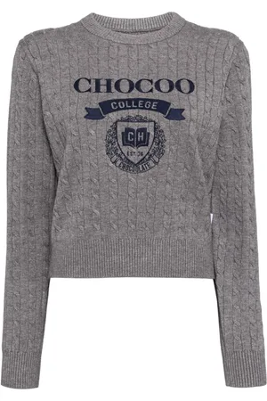 Chocoolate Logo-embroidered jumper