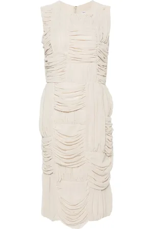 Comme des Garçons Ruched midi dress