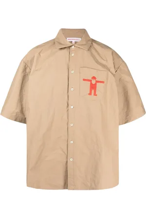 WALTER VAN BEIRENDONCK Star logo-print oversize shirt