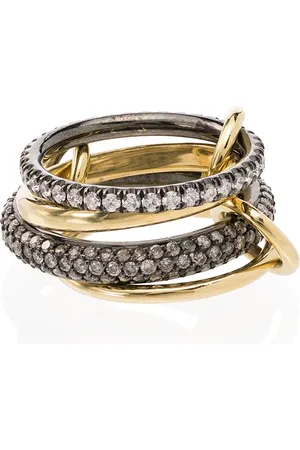 SPINELLI KILCOLLIN 18kt yellow Vega four-link stacked ring