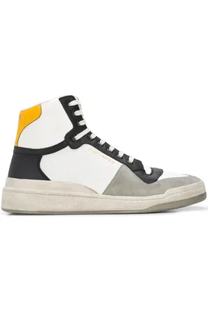 Saint Laurent Panelled high-top sneakers