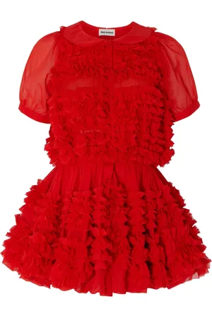Molly Goddard Cadence gathered ruffled dress