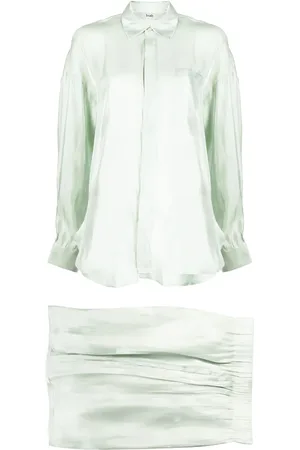 B+AB Satin button-up shirt