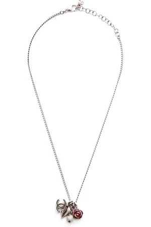 CHANEL 2005 CC Camélia charm necklace