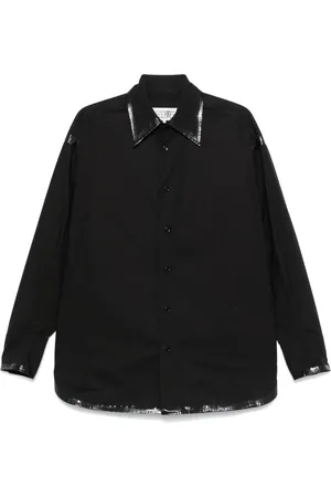 Maison Margiela Coated-trim shirt