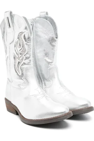 MONNALISA 45mm metallic western-style boots