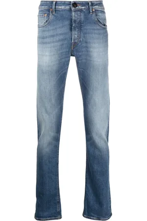 Hand Picked Mid-rise straight-leg jeans