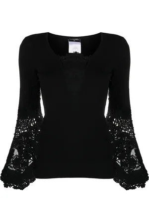 CHANEL Crochet detailing jumper