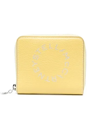 Stella McCartney Perforated-logo zip-up wallet