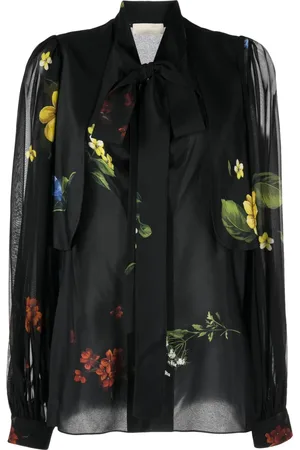 Elie saab Floral-print silk shirt