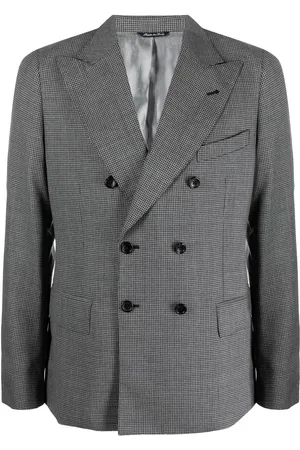 REVERES 1949 Checked double-breasted blazer