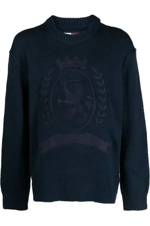 Tommy Hilfiger Logo-embroidered crew-neck jumper