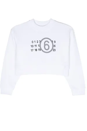 Maison Margiela Logo-print rhinestone-embellished sweatshirt
