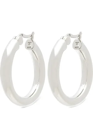TOM WOOD Medium classic thick hoop earrings