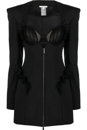 Nensi Dojaka Ruffle-detail blazer minidress