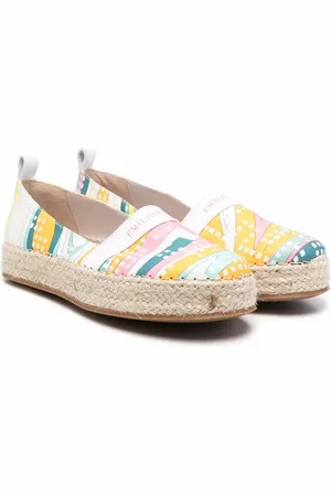 PUCCI Junior Onde-print espadrilles