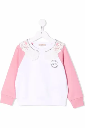Nº21 Lace-trim sweatshirt
