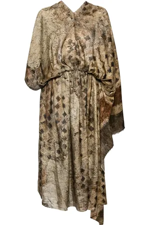 UMA WANG Asymmetric maxi dress