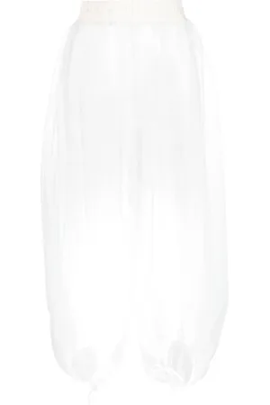 Styland Cropped sheer harem trousers