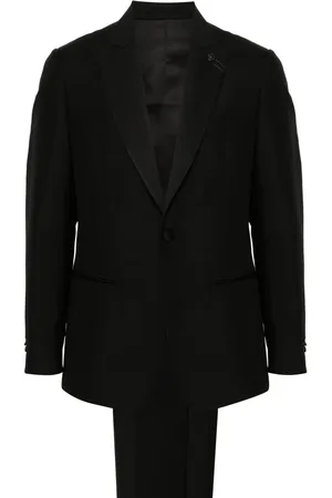 LARDINI Peak-lapels single-breasted suit