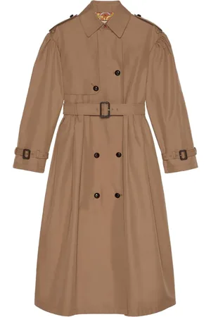 Gucci Double-breasted cotton trench coat