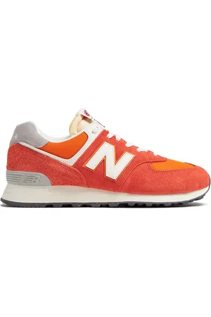 New Balance 574 colour-block suede sneakers