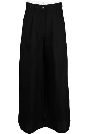 REMAIN Double-waist wide-leg trousers