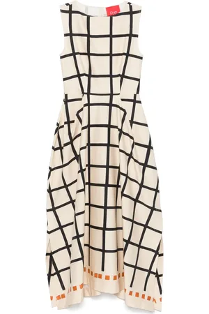 Co.go Geometric-print midi dress