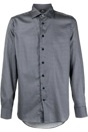 Etro Geometric-print cotton shirt