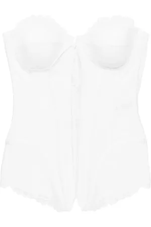 GIUSEPPE DI MORABITO Floral-lace bustier top
