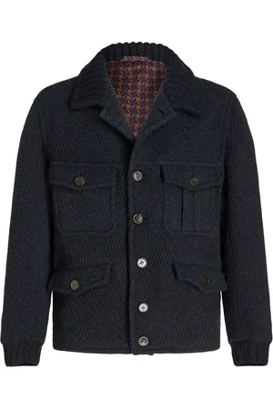 Etro Knit-trim shirt jacket