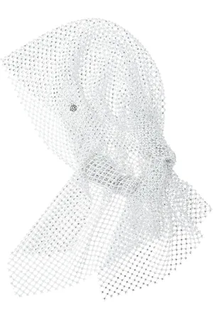 Le Mont St Michel Riri crystal-embellished mesh hood
