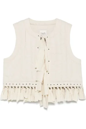 SEA Fringe-detailed vest