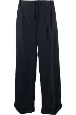 Etro Pinstripe wide-leg wool trousers